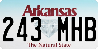 AR license plate 243MHB