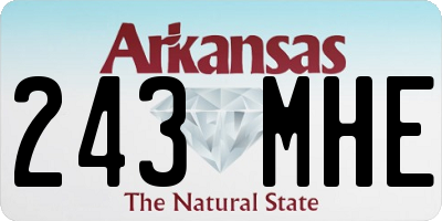 AR license plate 243MHE
