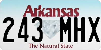 AR license plate 243MHX