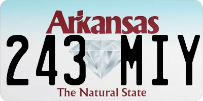 AR license plate 243MIY
