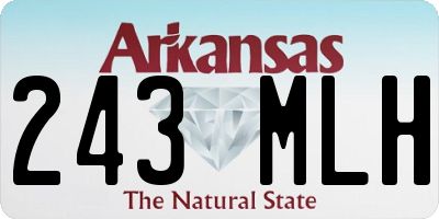 AR license plate 243MLH