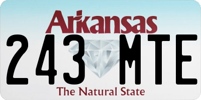 AR license plate 243MTE