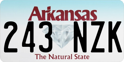AR license plate 243NZK