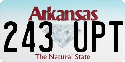 AR license plate 243UPT