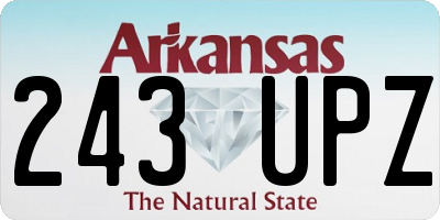 AR license plate 243UPZ