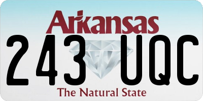 AR license plate 243UQC