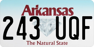 AR license plate 243UQF