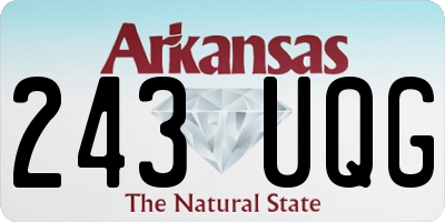 AR license plate 243UQG