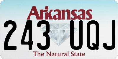AR license plate 243UQJ