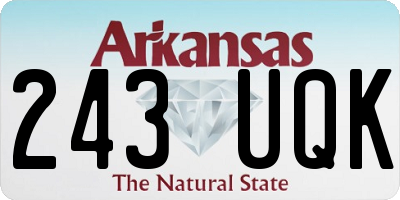 AR license plate 243UQK