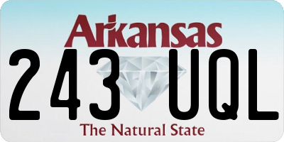 AR license plate 243UQL