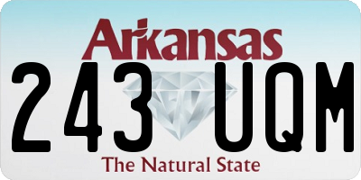 AR license plate 243UQM