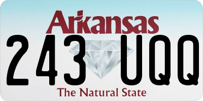 AR license plate 243UQQ