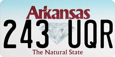 AR license plate 243UQR