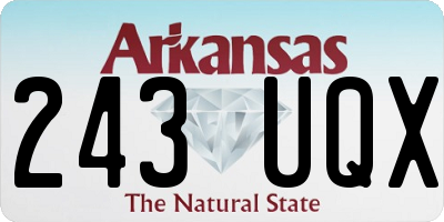 AR license plate 243UQX
