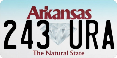 AR license plate 243URA