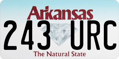 AR license plate 243URC