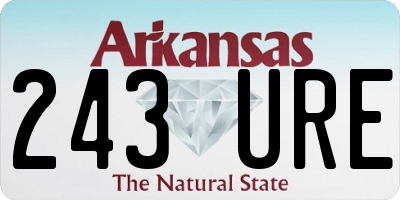 AR license plate 243URE