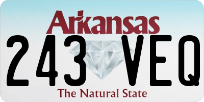 AR license plate 243VEQ