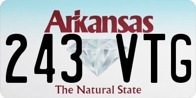 AR license plate 243VTG