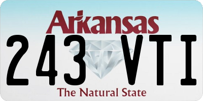 AR license plate 243VTI