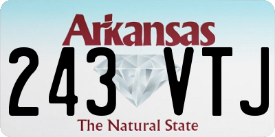 AR license plate 243VTJ