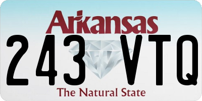 AR license plate 243VTQ
