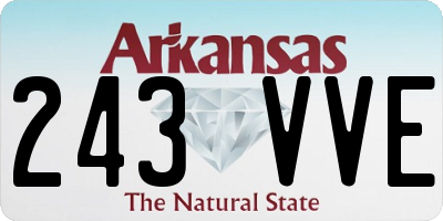 AR license plate 243VVE