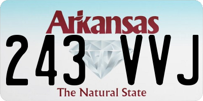 AR license plate 243VVJ