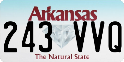AR license plate 243VVQ