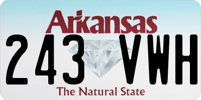 AR license plate 243VWH