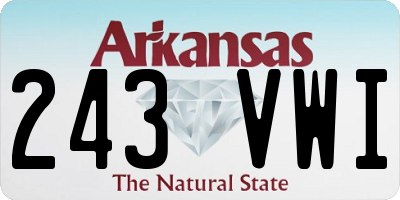 AR license plate 243VWI
