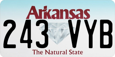 AR license plate 243VYB
