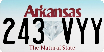 AR license plate 243VYY