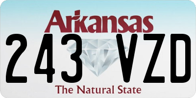 AR license plate 243VZD