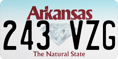AR license plate 243VZG