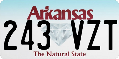 AR license plate 243VZT