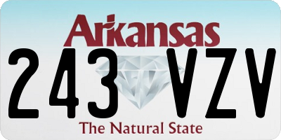 AR license plate 243VZV