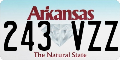 AR license plate 243VZZ
