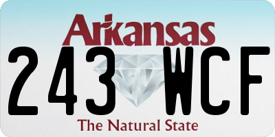 AR license plate 243WCF