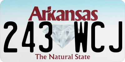 AR license plate 243WCJ