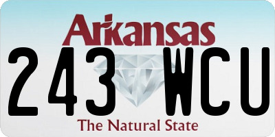 AR license plate 243WCU