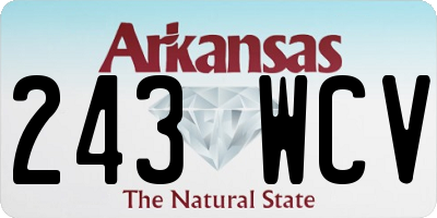 AR license plate 243WCV