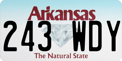 AR license plate 243WDY