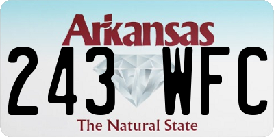 AR license plate 243WFC