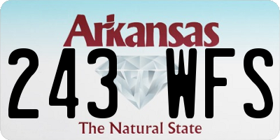 AR license plate 243WFS