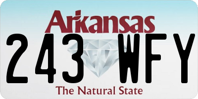 AR license plate 243WFY