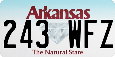 AR license plate 243WFZ