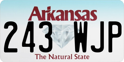 AR license plate 243WJP