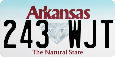 AR license plate 243WJT